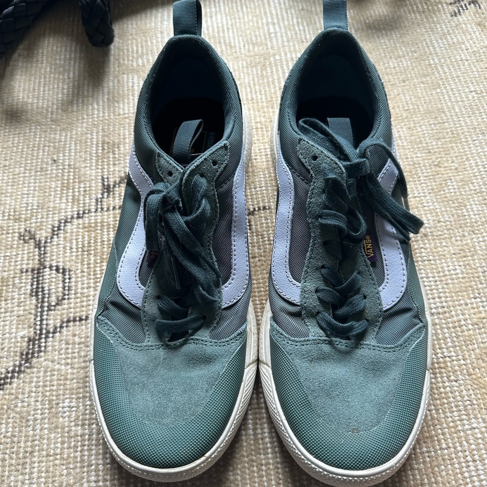 Women Vans Stylish Green and light Blue Sneakers- 10